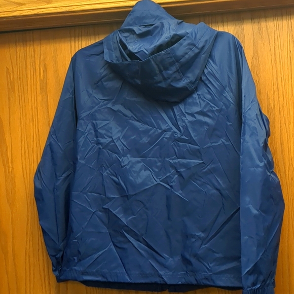 L.L. Bean Wind Breaker Rain Slicker Blue Size small - Picture 5 of 6